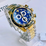  Shop Authentic Versace V-Ray Chronograph Quartz Blue Dial Two Tone Steel Strap Watch For Men - VE2I01021 - Luxxuri