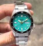  Shop Authentic Seiko 5 Sports SKX Midi Automatic Teal Dial Silver Steel Strap Watch For Men - SRPK33K1 - Luxxuri