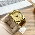  Shop Authentic Tissot PRX Powermatic 80 Gold Dial Gold Steel Strap Watch for Men - T137.407.33.021.00 - Luxxuri