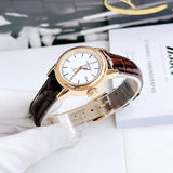  Shop Authentic Tissot Carson Automatic White Dial Brown Leather Strap Watch For Women - T085.207.36.011.00 - Luxxuri