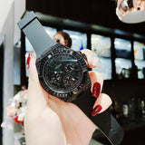  Shop Authentic Guess Zeus Multifunction Crystals Black Dial Black Silicone Strap Watch For Men - GW0208G5 - Luxxuri