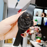  Shop Authentic Guess Zeus Multifunction Crystals Black Dial Black Silicone Strap Watch For Men - GW0208G5 - Luxxuri