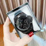  Shop Authentic Guess Zeus Multifunction Crystals Black Dial Black Silicone Strap Watch For Men - GW0208G5 - Luxxuri