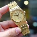  Shop Authentic Tissot PRX Powermatic 80 Gold Dial Gold Steel Strap Watch for Men - T137.407.33.021.00 - Luxxuri