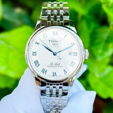  Shop Authentic Tissot Le Locle Powermatic 80 Silver Dial Silver Steel Strap Watch for Men - T006.407.11.033.03 - Luxxuri