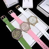  Shop Authentic Michael Kors Mini Pilot Quartz Rose Gold Dial Pink Silicone Strap Watch For Women - MK7375 - Luxxuri