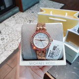  Shop Authentic Michael Kors Darci Pave Silver Dial Rose Gold Steel Strap Watch For Women - MK4517 - Luxxuri