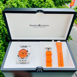  Shop Authentic Maurice Lacroix Aikon Limited Edition Automatic Date Orange Dial Silver Steel Strap Watch For Men - AI6008-SS00F-530-1 - Luxxuri