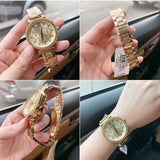  Shop Authentic Michael Kors Sofie Chronograph Quartz Gold Dial Gold Steel Strap Watch For Women - MK6559 - Luxxuri