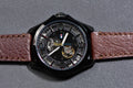  Shop Authentic Tommy Hilfiger Bruce Automatic Black Dial Brown Leather Strap Watch for Men - 1791280 - Luxxuri