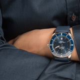  Shop Authentic Breitling Superocean Heritage B20 Automatic 46 Blue Dial Blue Mesh Bracelet Watch for Men - AB2020161C1S1 - Luxxuri
