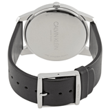  Shop Authentic Calvin Klein City White Dial Black Leather Strap Watch For Men - K2G211C6 - Luxxuri
