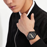  Shop Authentic Armani Exchange Hampton Chronograph Black Dial Black Steel Strap Watch For Men - AX2413 - Luxxuri