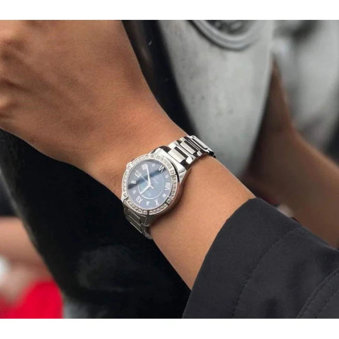  Shop Authentic Bulova Marine Star Blue Dial Silver Steel Strap Watch for Women - 96R215 - Luxxuri