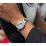  Shop Authentic Bulova Marine Star Blue Dial Silver Steel Strap Watch for Women - 96R215 - Luxxuri