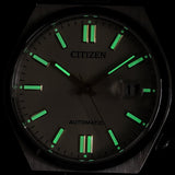  Shop Authentic Citizen Tsuyosa Automatic Oatmeal White Dial Silver Steel Strap Watch For Men - NJ0151-88W - Luxxuri