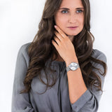  Shop Authentic Armani Exchange Lola Analog Silver Dial Silver Mesh Strap Watch For Women - AX5535 - Luxxuri