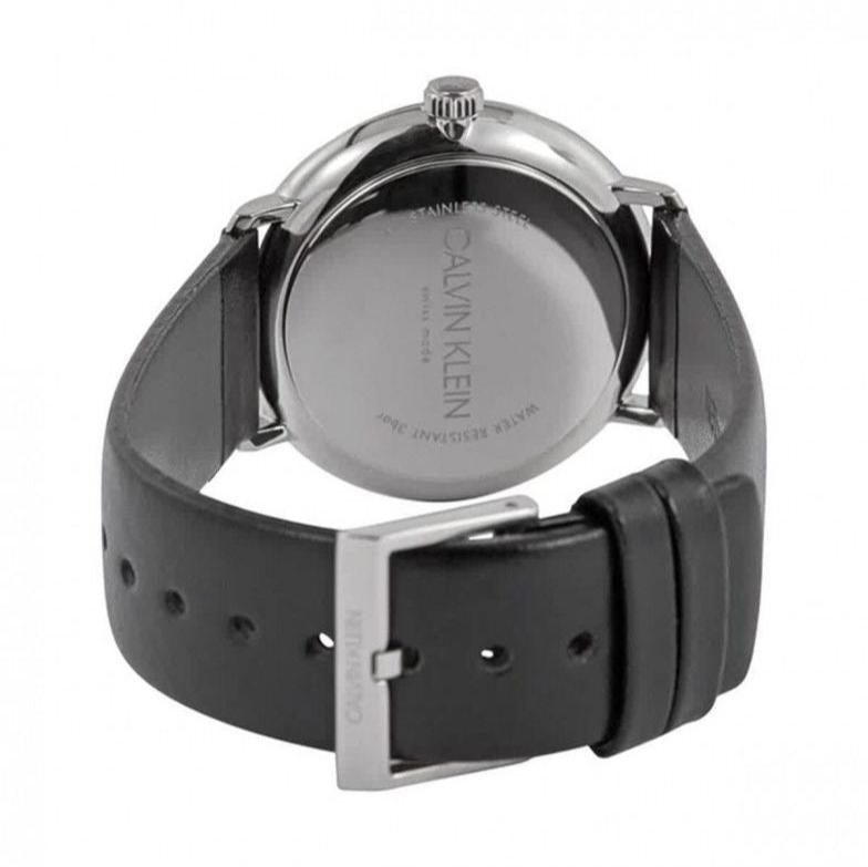  Shop Authentic Calvin Klein High Noon Quartz Black Dial Black Leather Strap Watch for Men - K8M211C1 - Luxxuri
