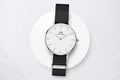  Shop Authentic Daniel Wellington Classic Petite Cornwall White Dial Black Nylon Strap Watch For Women - DW00100252 - Luxxuri
