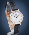  Shop Authentic Daniel Wellington Classic Petite Reading White Dial Black Leather Strap Watch For Women - DW00100229 - Luxxuri