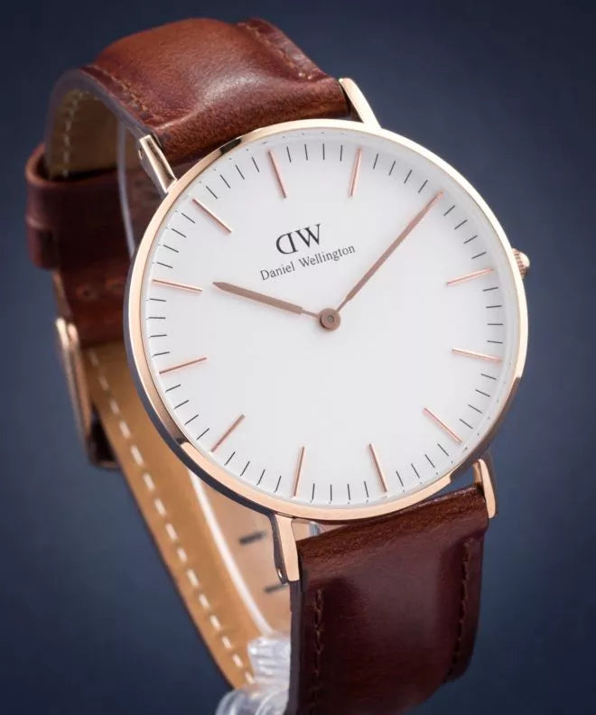  Shop Authentic Daniel Wellington Classic St. Mawes White Dial Brown Leather Strap Watch for Men - DW00100035 - Luxxuri