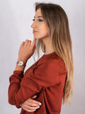  Shop Authentic Emporio Armani Arianna White Mother of Pearl Dial Rose Gold Steel Strap Watch For Women - AR11236 - Luxxuri