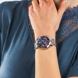  Shop Authentic Michael Kors Bradshaw Chronograph Blue Dial Two Tone Steel Strap Watch For Women - MK6389 - Luxxuri