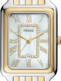  Shop Authentic Fossil Raquel Three Hand Mother of Pearl Dial Two Tone Steel Strap Watch For Women - ES5305 - Luxxuri
