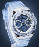  Shop Authentic Guess Athena Active Life Clear White Dial Blue Rubber Strap Watch for Women - GW0409L1 - Luxxuri