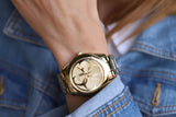  Shop Authentic Guess G-Twist Gold Dial Gold Steel Strap Watch for Women - W1082L2 - Luxxuri