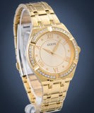  Shop Authentic Guess Cosmo Diamonds Gold Dial Gold Steel Strap Watch For Women - GW0033L2 - Luxxuri