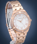  Shop Authentic Guess Cosmo Diamonds Silver Dial Rose Gold Steel Strap Watch For Women - GW0033L3 - Luxxuri