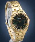  Shop Authentic Guess Cosmo Diamonds Green Dial Gold Steel Strap Watch for Women - GW0033L8 - Luxxuri
