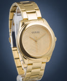  Shop Authentic Guess Cubed Analog Gold Dial Gold Steel Strap Watch For Women - GW0606L2 - Luxxuri