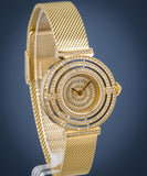  Shop Authentic Guess Dream Quartz Gold Dial Gold Mesh Strap Watch For Women - GW0550L2 - Luxxuri