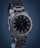  Shop Authentic Guess Sparkler Diamonds Black Dial Black Steel Strap Watch for Women - GW0111L4 - Luxxuri