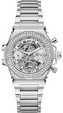  Shop Authentic Guess Fusion Chronograph Crystals Silver Dial Silver Steel Strap Watch For Women - GW0552L1 - Luxxuri