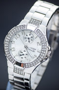  Shop Authentic Guess Mini Prism Diamonds Silver Dial Silver Steel Strap Watch for Women - W12638L1 - Luxxuri