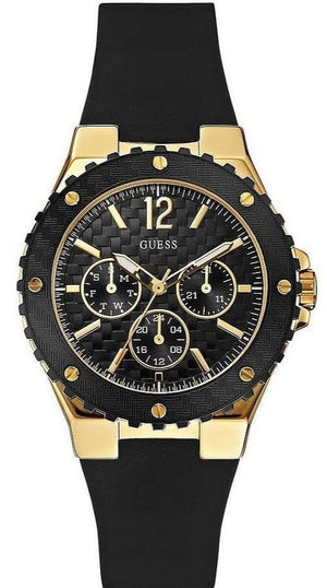  Shop Authentic Guess Overdrive Black Dial Black Rubber Strap Watch for Women - W0149L4 - Luxxuri