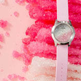 Shop Authentic Guess Crush Crystals Silver Dial Pink Rubber Strap Watch for Women - W1223L1 - Luxxuri