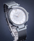  Shop Authentic Guess Soho Diamonds Blue Dial Blue Mesh Bracelet Watch For Women - W0638L3 - Luxxuri