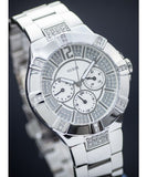  Shop Authentic Guess Vista Diamonds Silver Dial Silver Steel Strap Watch for Women - W12080L1 - Luxxuri