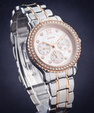  Shop Authentic Guess Enchanting Diamonds Silver Dial Two Tone Steel Strap Watch for Women - W0305L3 - Luxxuri