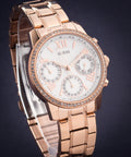  Shop Authentic Guess Mini Surprise Analog Silver Dial Rose Gold Steel Strap Watch For Women - W0623L2 - Luxxuri
