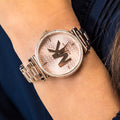  Shop Authentic Michael Kors Sofie Quartz Rose Gold Dial Rose Gold Steel Strap Watch For Women - MK4335 - Luxxuri