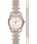  Shop Authentic Michael Kors Lexington Three-Hand White Dial Two Tone Steel Strap Watch for Women - MK4817 - Luxxuri