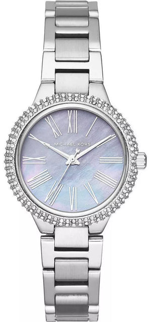  Shop Authentic Michael Kors Taryn Mother of Pearl Purple Dial Silver Steel Strap Watch For Women - MK6562 - Luxxuri