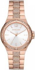  Shop Authentic Michael Kors Lennox Three-Hand Silver Dial Rose Gold Steel Strap Watch For Women - MK7362 - Luxxuri