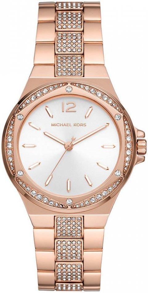  Shop Authentic Michael Kors Lennox Three-Hand Silver Dial Rose Gold Steel Strap Watch For Women - MK7362 - Luxxuri