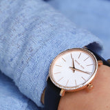  Shop Authentic Michael Kors Pyper Three Hand White Dial Black Leather Strap Watch For Women - MK2835 - Luxxuri